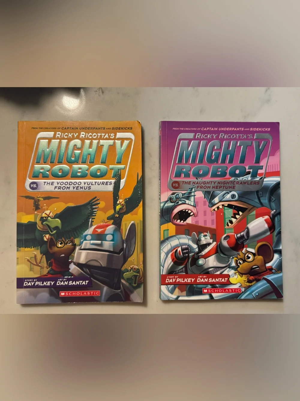 Ricky Ricotta’s Mighty Robot 2 Book Lot